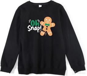 img 2 attached to Christmas Matching Sweatshirt Pullover Chrismas Apparel & Accessories Baby Boys best on Clothing