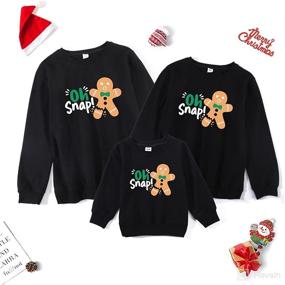 img 3 attached to Christmas Matching Sweatshirt Pullover Chrismas Apparel & Accessories Baby Boys best on Clothing