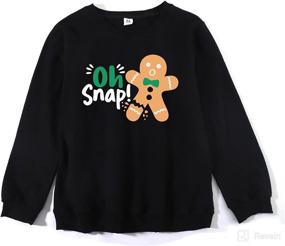 img 1 attached to Christmas Matching Sweatshirt Pullover Chrismas Apparel & Accessories Baby Boys best on Clothing