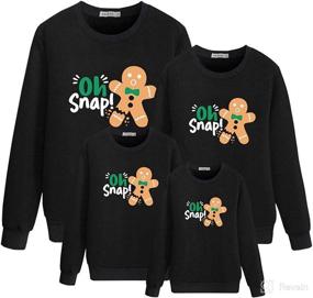 img 4 attached to Christmas Matching Sweatshirt Pullover Chrismas Apparel & Accessories Baby Boys best on Clothing