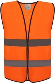 img 2 attached to ZOJO High Visibility Safety Vests,Adjustable Size,Lightweight Mesh Fabric, Wholesale Reflective Vest For Cycling, Skateboarding, Or Walking Back To School -Fits For Boy And Girls (10 Pack,Neon Orange)