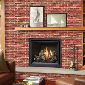 img 2 attached to Brick Wallpaper Peel And Stick Red Brick Wallpaper For Bedroom 17.7" X 118" Vintage Faux Brick Wallpaper For Fireplace Kitchen Backsplash Accent Wall Christmas Halloween Decoration Brick Wall Backdrop