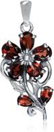 3 21ct natural garnet sterling pendant logo