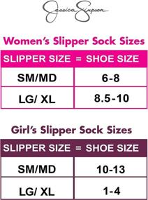 img 3 attached to Jessica Simpson Slipper Socks Mommy Small Medium Girls' Clothing : Socks & Tights