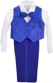 img 2 attached to Dressy Daisy Classic Tuxedo Wedding Boys' Clothing ~ Suits & Sport Coats