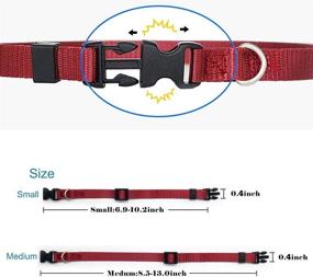 img 2 attached to 15 PCS Soft Nylon Puppy ID Collars - Adjustable Safety Whelping Litter Collars for Newborn Puppies & Kittens