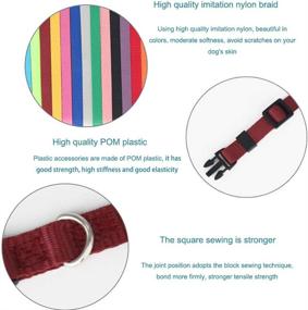 img 1 attached to 15 PCS Soft Nylon Puppy ID Collars - Adjustable Safety Whelping Litter Collars for Newborn Puppies & Kittens