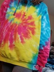 img 2 attached to Tie Dye Pullover Hoodie For Youth & Adults - Colortone Brand