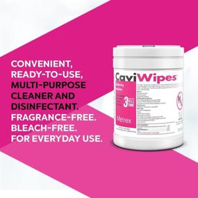 img 3 attached to 🧼 Metrex CaviWipes: 160 Count Disinfecting Towelette Canister - White