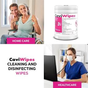 img 1 attached to 🧼 Metrex CaviWipes: 160 Count Disinfecting Towelette Canister - White