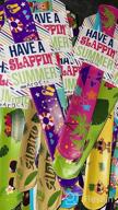 img 1 attached to PHOGARY 60 PCS Hawaiian Theme Slap Bracelets Party Favors With 12 Differents Colorful Patterns Print Design Retro Slap Bands For Kids Adults Birthday Classroom Gifts review by Donna Lewis