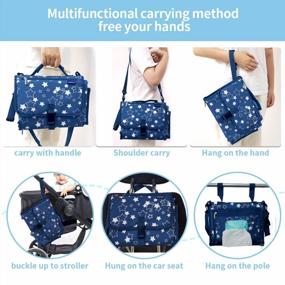 img 1 attached to Portable Diaper Changing Pad With Wipes Pocket And Cushioned Pad For Baby, Lightweight Waterproof Travel Mat - Christmas Gifts For Mom