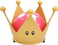 золотая пластиковая корона bowsette - идеально подходит для женского косплея на хэллоуин от c-zofek логотип
