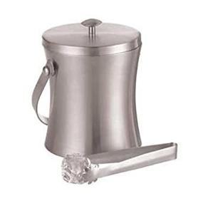 img 1 attached to American Metalcraft ISSB6 34 Oz. Double Wall Satin Ice Bucket W/Ice Tongs