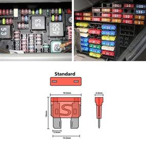 img 2 attached to 🚗 140-Piece Automotive Fuse Kit - Standard Blade Car Fuses Assorted for Marine, RV, Camper, Boat, Truck (1A, 2A, 3A, 5A, 7.5A, 10A, 15A, 20A, 25A, 30A, 40A/ATC)