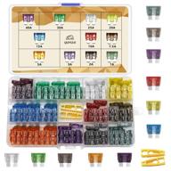 🚗 140-piece automotive fuse kit - standard blade car fuses assorted for marine, rv, camper, boat, truck (1a, 2a, 3a, 5a, 7.5a, 10a, 15a, 20a, 25a, 30a, 40a/atc) логотип