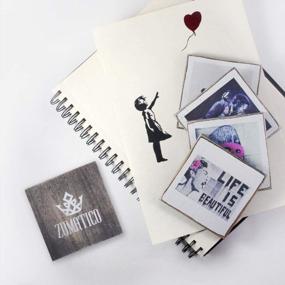img 1 attached to Banksy Inspired Coaster Set: Protect Your Furniture In Style