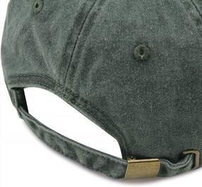 img 2 attached to Washed Distressed Twill Baseball Cap: Vintage Style For Men And Women By HH HOFNEN