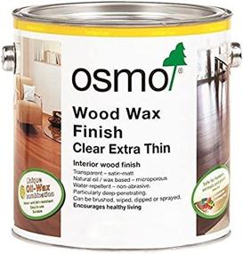 img 2 attached to 🌳 Enhance Wood's Natural Beauty with Osmo Wood Wax Finish Extra Thin - 1101 Clear - .75 Liter