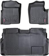 🔝 high-quality rough country floor mats for ford f-150 supercrew cab 2011-2014 (model: m-51112) логотип