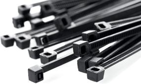 img 4 attached to SNUG Fasteners SNG895: 100-Pack of 4 Inch, 18 lb. Black Nylon Cable Zip Ties