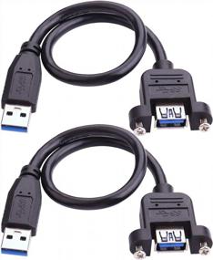 img 4 attached to Расширительный кабель USB 3.0 с креплением на панель
