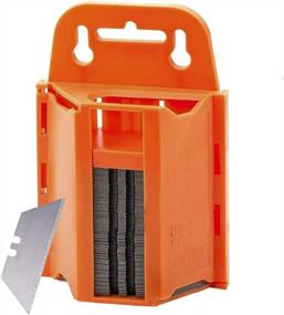 img 4 attached to Contractor-Grade Steel Utility Knife Dispenser With 100 Replacement Blades - Perfect For Utility Knives, Scrapers, And Trimmers