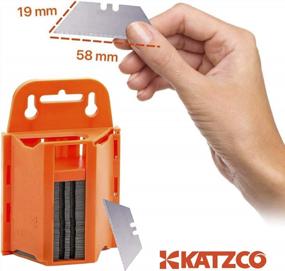 img 2 attached to Contractor-Grade Steel Utility Knife Dispenser With 100 Replacement Blades - Perfect For Utility Knives, Scrapers, And Trimmers