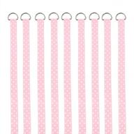 qtgirl baby girls hair bow holders 9 pcs 3-feet long bow hanger hair clip storage organizer логотип