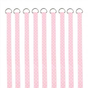 img 4 attached to QtGirl Baby Girls Hair Bow Holders 9 Pcs 3-Feet Long Bow Hanger Hair Clip Storage Organizer