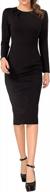 👗 square neck sheath midi dress for women's work office business by marycrafts logo