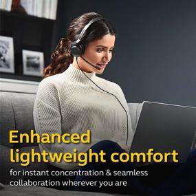 img 3 attached to 🎧 Jabra Evolve2 30 UC Wired Headset, USB-A, Mono, Black - Superior Audio and Comfort for Efficient Telephony