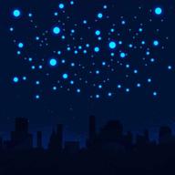 create a starry sky with 445 ultra-glow wall stickers: perfect for kids' bedrooms and birthday gifts! logo