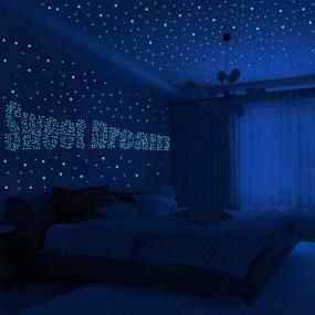img 1 attached to Create A Starry Sky With 445 Ultra-Glow Wall Stickers: Perfect For Kids' Bedrooms And Birthday Gifts!