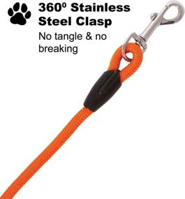 img 2 attached to 🐾 Downtown Pet Supply - Heavy-Duty Corded Dog Leash: Ultimate Recall & Obedience Training Tool for Strong Dogs.