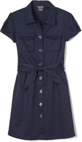 img 4 attached to 👗 Cute and Comfy French Toast Girls Safari Shirtdress – Perfect for Girls' Clothing and Dresses!