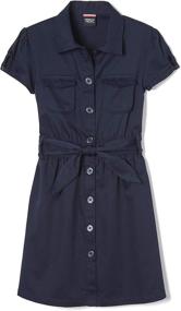 img 2 attached to 👗 Cute and Comfy French Toast Girls Safari Shirtdress – Perfect for Girls' Clothing and Dresses!