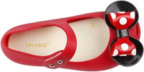 img 1 attached to 👑 IFANS Girls Princess Toddler Flats: Little Girls' Shoes for Maximum Comfort and Style
