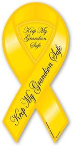 img 1 attached to Keep Grandson Safe Ribbon Magnet