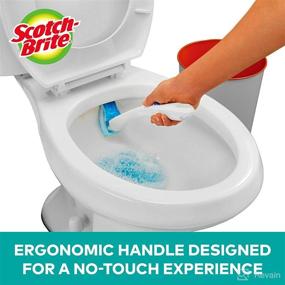 img 3 attached to 🚽 Scotch-Brite Disposable Toilet Cleaning System with Scrubber