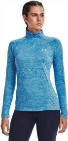 img 4 attached to 👚 Оставайтесь стильными и комфортными с женским пуловером Under Armour Tech Twist ½ Zip с длинным рукавом