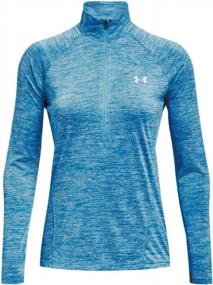 img 1 attached to 👚 Оставайтесь стильными и комфортными с женским пуловером Under Armour Tech Twist ½ Zip с длинным рукавом