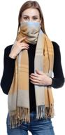 lerdu fashion lattice pashmina oversized women's accessories ~ scarves & wraps логотип