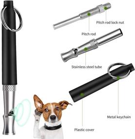 img 4 attached to 🐶 ABWIOZ Dog Whistle - Professional Trasonic Silent Whistle for Barking Control & Recall Training, Adjustable Frequencies for Effective Training