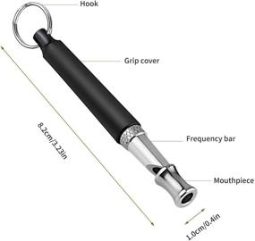 img 2 attached to 🐶 ABWIOZ Dog Whistle - Professional Trasonic Silent Whistle for Barking Control & Recall Training, Adjustable Frequencies for Effective Training