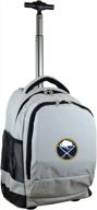 get rolling with the nhl 19-inch grey wheeled backpack logo