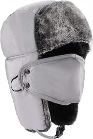 img 4 attached to Stay Warm And Stylish This Winter With Mysuntown'S Trapper Hat Ushanka For Women And Men
