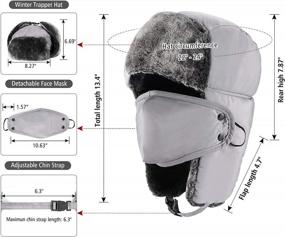 img 2 attached to Stay Warm And Stylish This Winter With Mysuntown'S Trapper Hat Ushanka For Women And Men