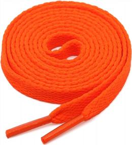img 3 attached to 2 Pairs 5/16" Wide Flat Shoelaces - Perfect For Athletic Running Sneakers & Boots!