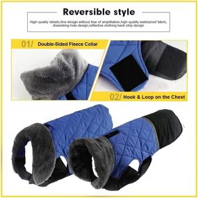 img 1 attached to 🐶 EMUST Reversible Dog Coat: Ultimate Winter Protection for Small, Medium, and Large Dogs